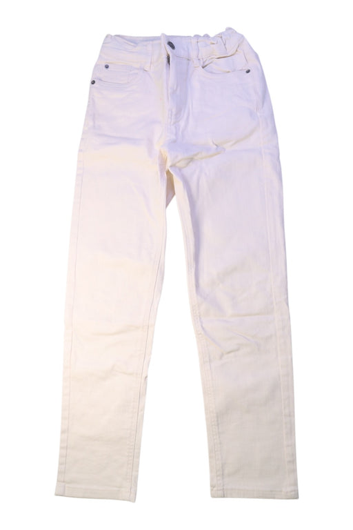 A White Casual Pants from Petit Bateau in size 10Y for boy. (Front View)