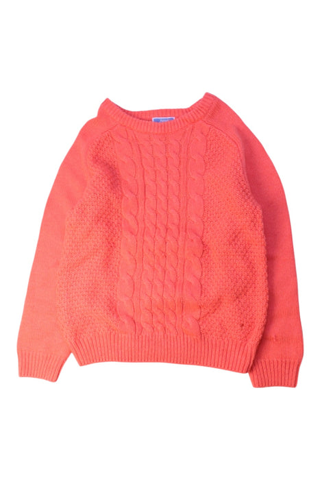 A Orange Knit Sweaters from Jacadi in size 6T for girl. (Front View)