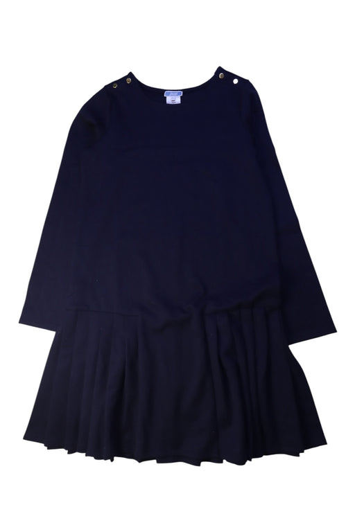 A Navy Long Sleeve Dresses from Jacadi in size 12Y for girl. (Front View)