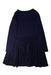 A Navy Long Sleeve Dresses from Jacadi in size 12Y for girl. (Back View)