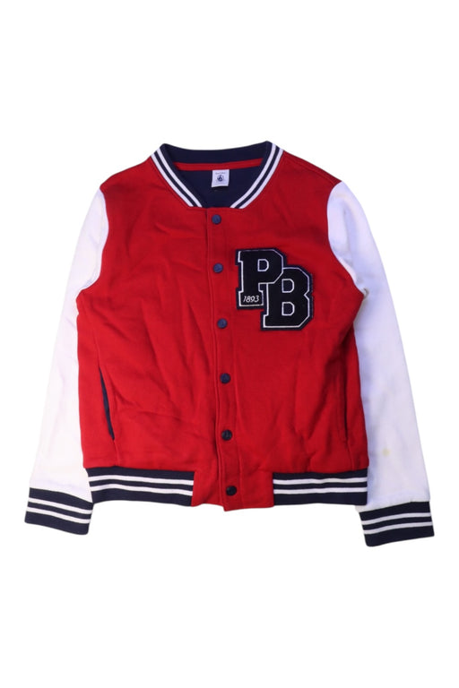 A Red Lightweight Jackets from Petit Bateau in size 8Y for boy. (Front View)