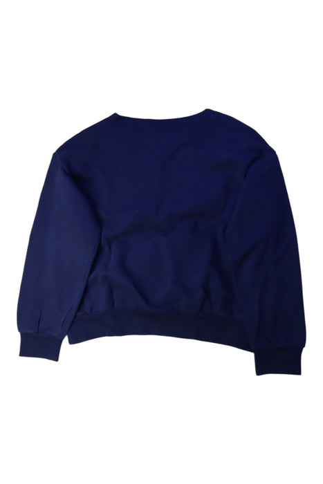 A Navy Crewneck Sweatshirts from Petit Bateau in size 12Y for boy. (Back View)