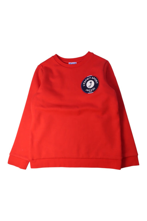 A Red Crewneck Sweatshirts from Jacadi in size 10Y for boy. (Front View)
