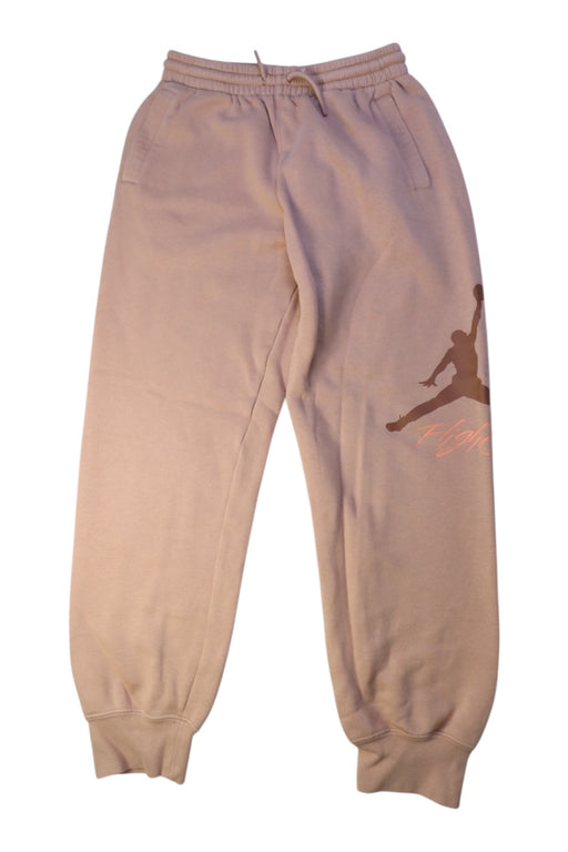 A Beige Sweatpants from Air Jordan in size 12Y for boy. (Front View)