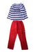 A Blue Pyjama Sets from Petit Bateau in size 8Y for boy. (Front View)