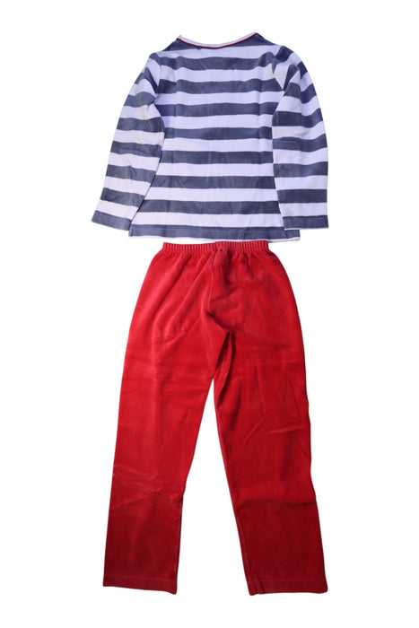 A Blue Pyjama Sets from Petit Bateau in size 8Y for boy. (Back View)