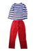 A Blue Pyjama Sets from Petit Bateau in size 8Y for boy. (Back View)