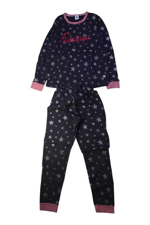 A Black Pyjama Sets from Petit Bateau in size 10Y for boy. (Front View)