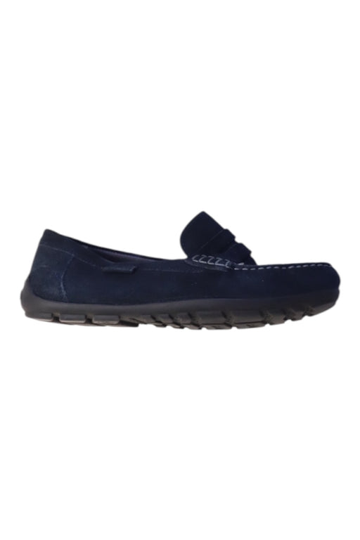 A Navy Loafers & Moccasins from Geox in size 12Y for boy. (Front View)