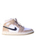 A Beige Sneakers from Air Jordan in size 13Y for boy. (Front View)