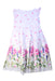 A White Sleeveless Dresses from Monnalisa in size 6T for girl. (Back View)
