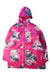 A Pink Rain Jackets from Joules in size 9Y for girl. (Front View)