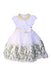 A White Short Sleeve Dresses from Monnalisa in size 8Y for girl. (Front View)