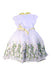 A White Short Sleeve Dresses from Monnalisa in size 8Y for girl. (Back View)