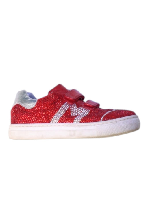 A Red Sneakers from Missouri in size 4T for girl. (Front View)