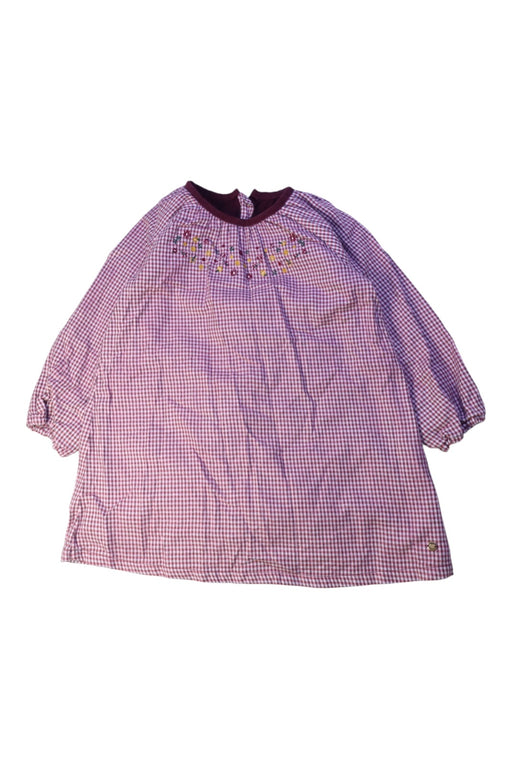 A Purple Long Sleeve Dresses from Organic Mom in size 3T for girl. (Front View)