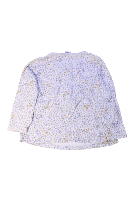 A White Long Sleeve Tops from Petit Bateau in size 3T for girl. (Back View)