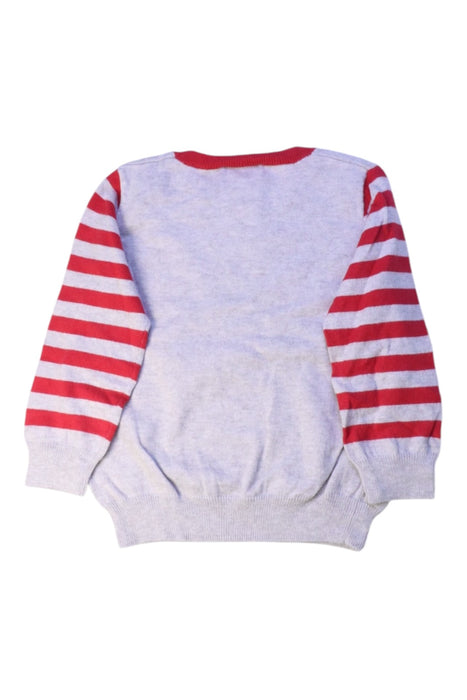 A Grey Knit Sweaters from Bonnie Baby in size 4T for girl. (Back View)