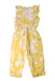 A Yellow Sleeveless Rompers from Petit Bateau in size 4T for girl. (Front View)