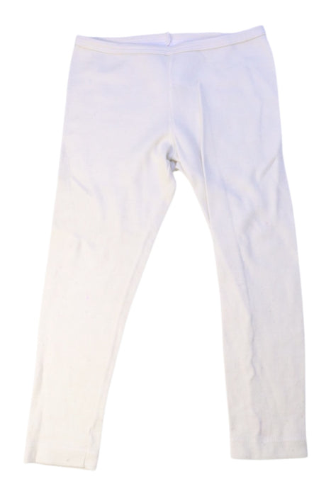 A White Leggings from Petit Bateau in size 4T for neutral. (Front View)