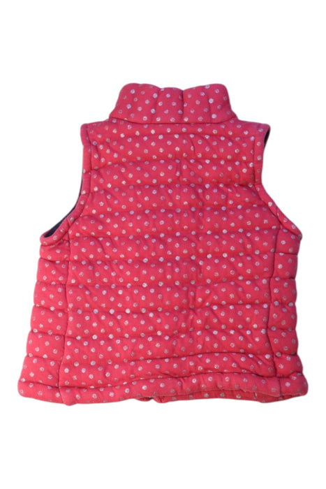 A Pink Outerwear Vests from Petit Bateau in size 4T for girl. (Back View)