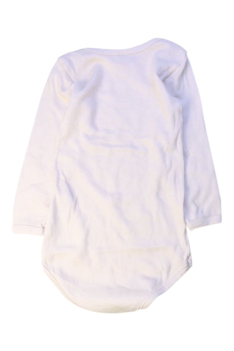 A Ivory Long Sleeve Bodysuits from Petit Bateau in size 3T for boy. (Back View)