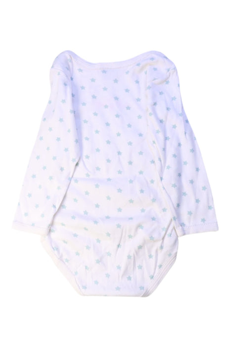 A White Long Sleeve Bodysuits from Petit Bateau in size 3T for girl. (Back View)