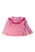 A Pink Long Sleeve Tops from Petit Bateau in size 3T for girl. (Front View)