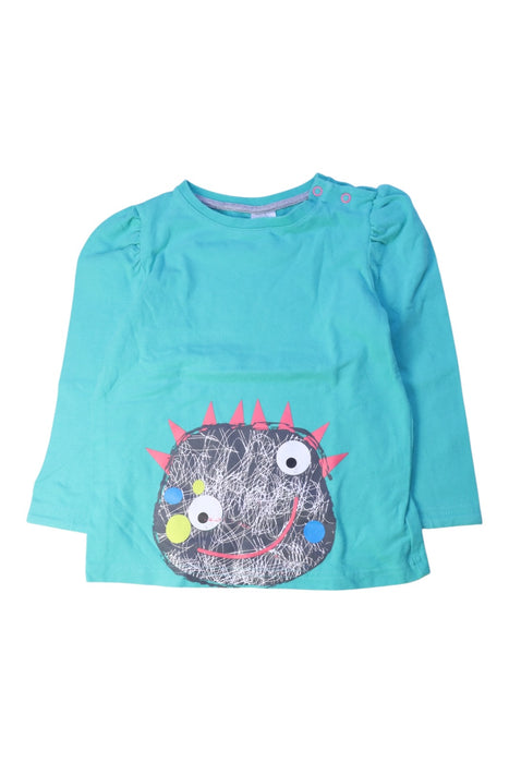 A Teal Long Sleeve Tops from Blade & Rose in size 2T for girl. (Front View)