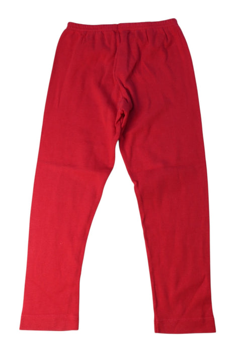A Red Leggings from Petit Bateau in size 3T for girl. (Back View)