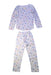 A White Pyjama Sets from Petit Bateau in size 4T for girl. (Front View)