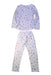 A White Pyjama Sets from Petit Bateau in size 4T for girl. (Back View)