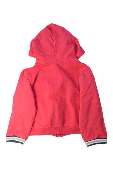 A Pink Hooded Sweatshirts from Petit Bateau in size 4T for girl. (Back View)