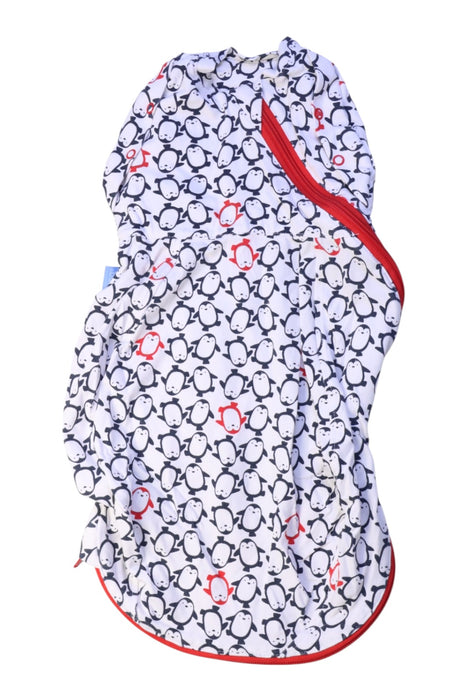 A Red Swaddles from The Gro Company in size 0-3M for neutral. (Front View)