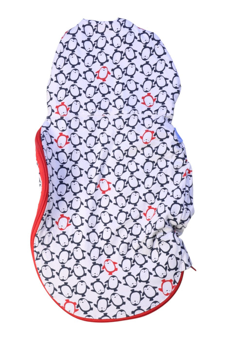 A Red Swaddles from The Gro Company in size 0-3M for neutral. (Back View)
