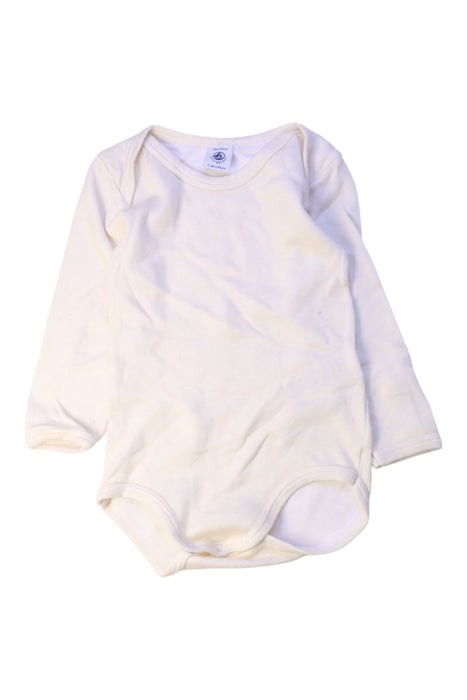 A Ivory Long Sleeve Bodysuits from Petit Bateau in size 3T for boy. (Front View)