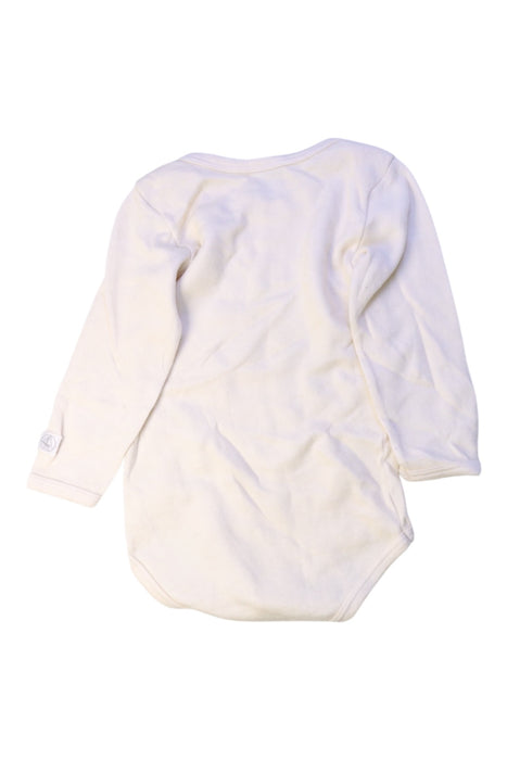 A Ivory Long Sleeve Bodysuits from Petit Bateau in size 3T for boy. (Back View)