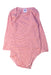 A Pink Long Sleeve Bodysuits from Petit Bateau in size 3T for boy. (Front View)