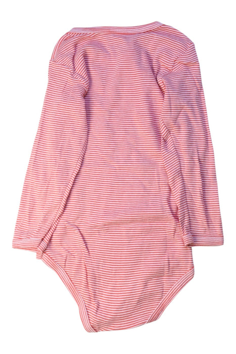 A Pink Long Sleeve Bodysuits from Petit Bateau in size 3T for boy. (Back View)