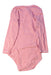 A Pink Long Sleeve Bodysuits from Petit Bateau in size 3T for boy. (Back View)