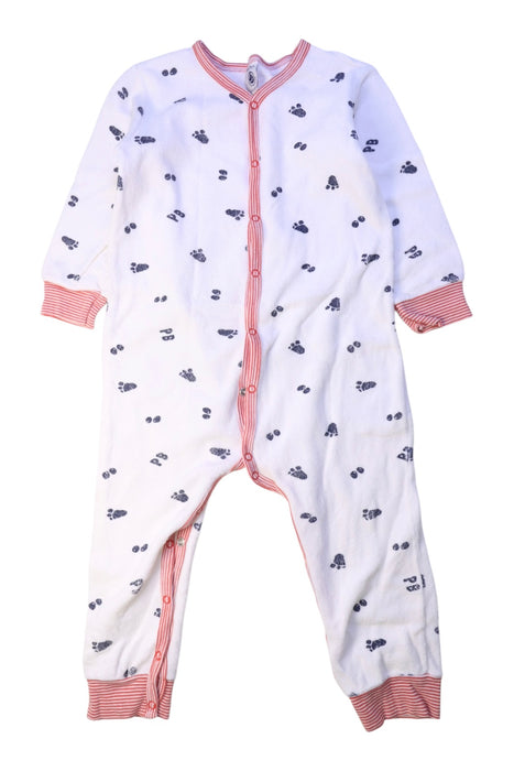A White Onesies from Petit Bateau in size 3T for neutral. (Front View)