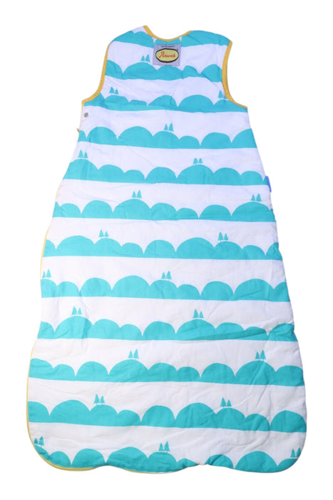A Blue Sleepsacs from The Gro Company in size 6-12M for neutral. (Back View)