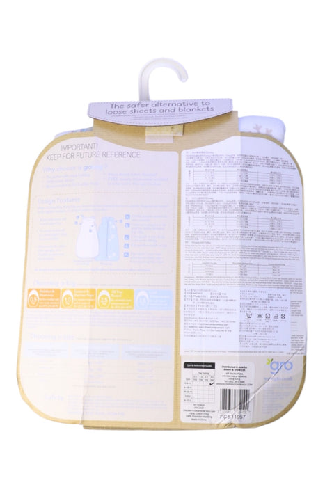 A White Sleepsacs from The Gro Company in size 0-3M for boy. (Back View)
