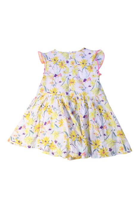 A Multicolour Sleeveless Dresses from Petit Bateau in size 3T for girl. (Back View)