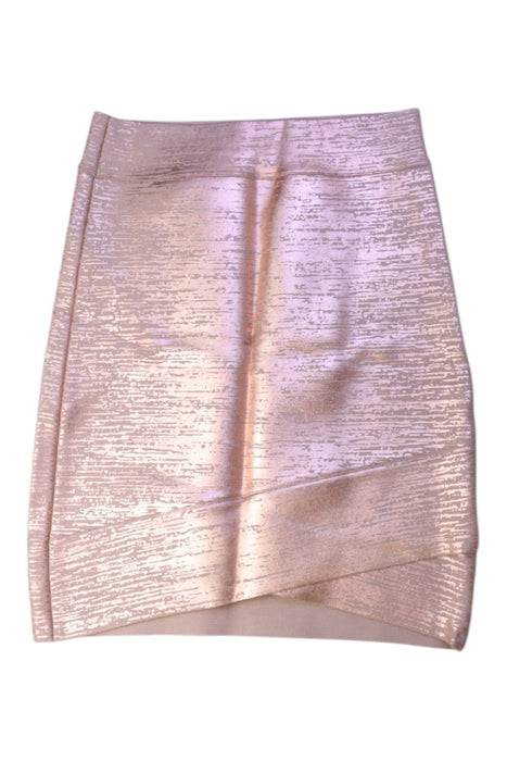 A Metallic Short Skirts from BCBGMAXAZRIA in size 14Y for girl. (Front View)