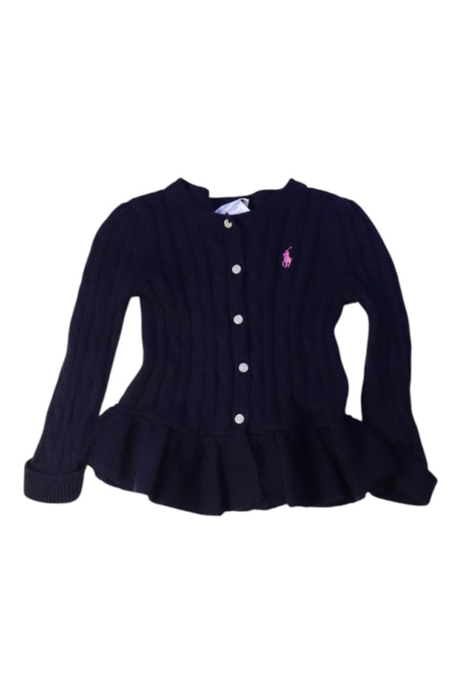 A Navy Cardigans from Ralph Lauren in size 12-18M for girl. (Front View)