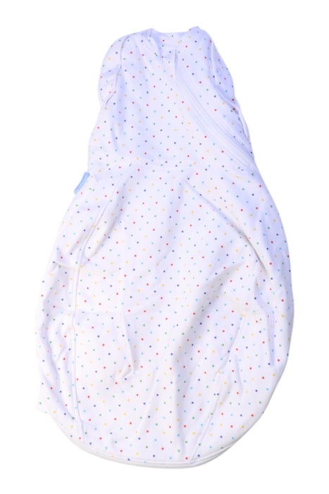 A White Swaddles from The Gro Company in size 0-3M for girl. (Front View)