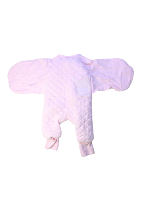 A Pink Swaddles from Plum in size 0-3M for girl. (Back View)