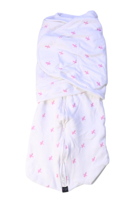 A White Swaddles from Mum2Mum in size 0-3M for neutral. (Front View)