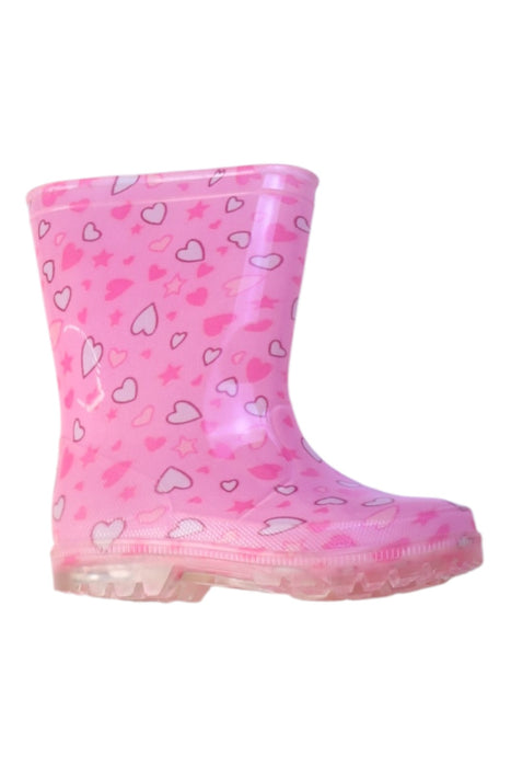 A Pink Rain Boots from Chicco in size 5T for girl. (Front View)